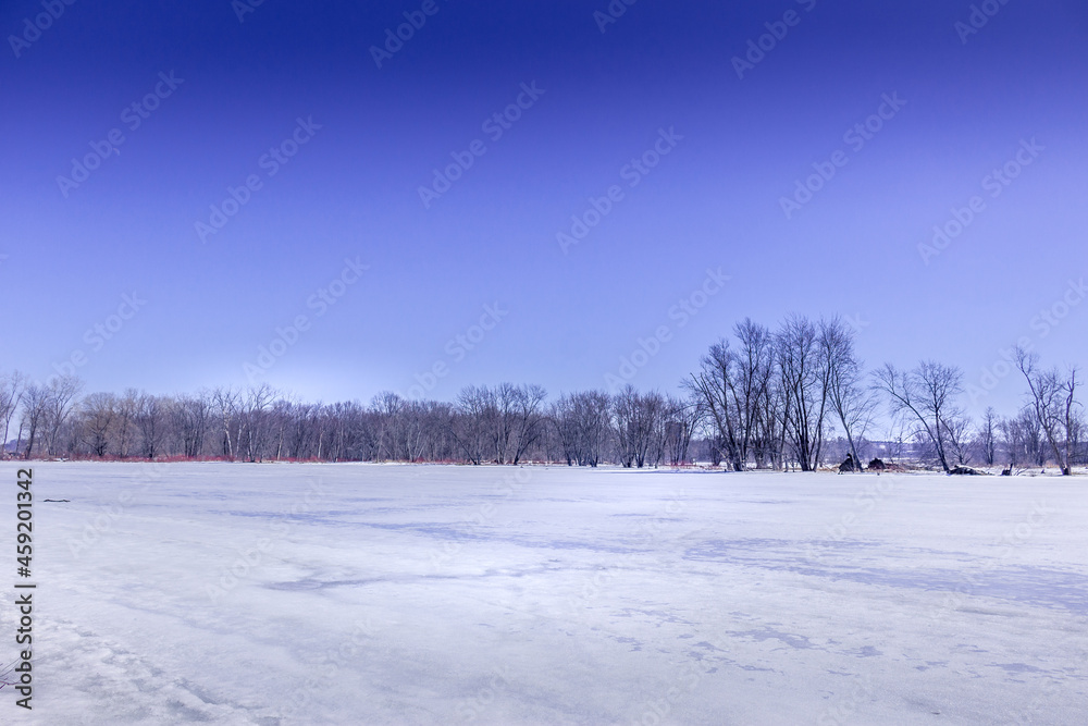 Winter wonderland scene and landscape Ontario Canada Winter wonderland scene and landscape Ontario Canada