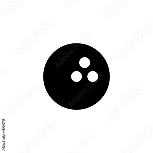 Bowling icon. bowling ball and pin sign and symbol.