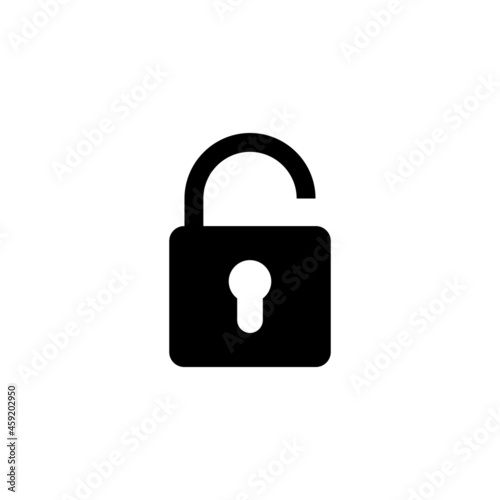 Unlock icon. Unlock sign and symbol. unlocked padlock icon