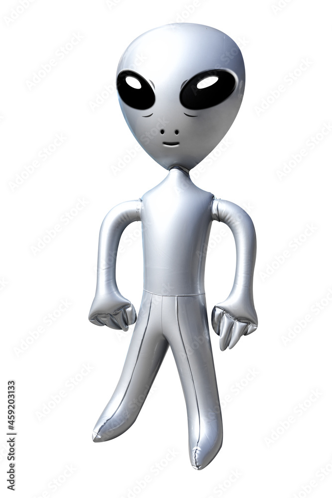 Alien isolated on white background with clipping path Alien isolated on white background with clipping path