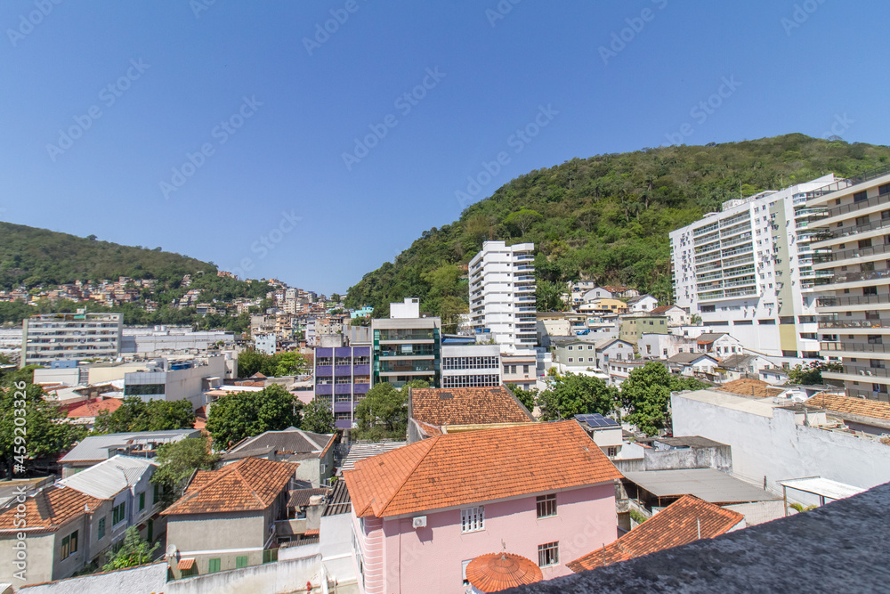 buildings in the Botafogo neighborhood in Rio de Janeiro.