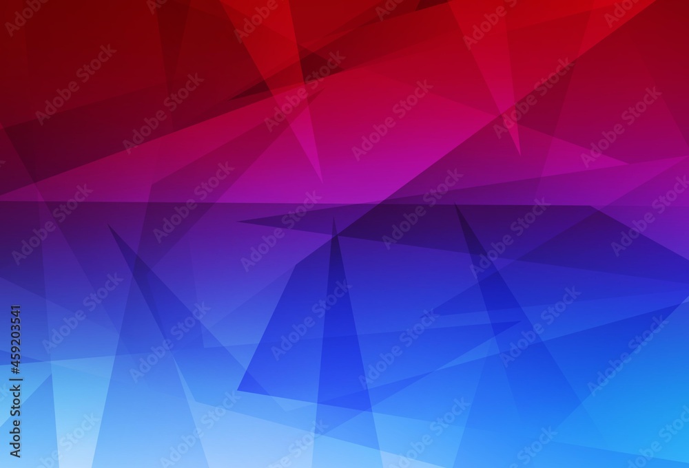 Light Blue, Red vector background with triangles. Light Blue, Red vector background with triangles.