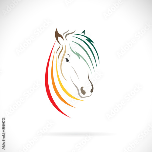 Vector of horse head  design on white background. Easy editable layered vector illustration. Wild Animals.