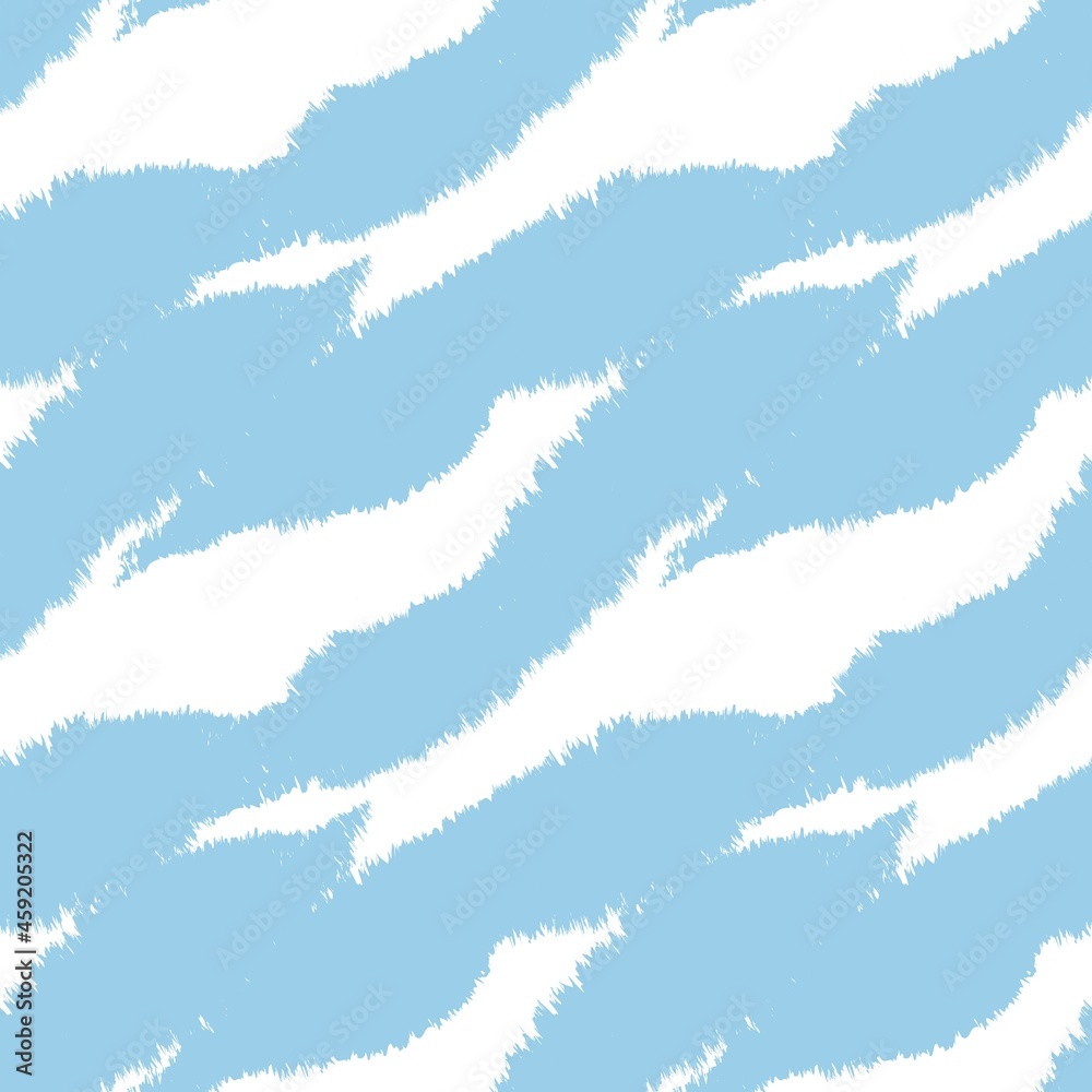 Fototapeta premium Brush Stroke Fur Seamless Pattern