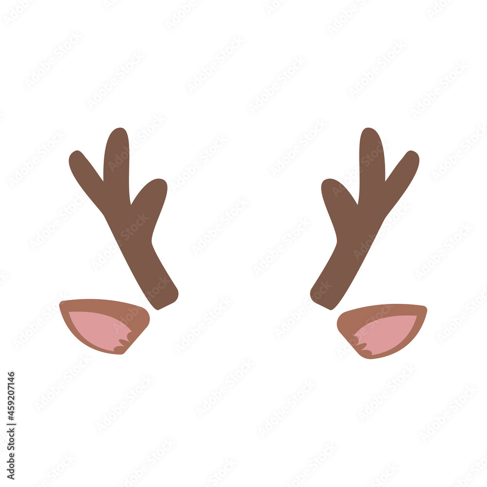 Obraz premium Christmas hat. Red knitted hat. For wearing in a Christmas party