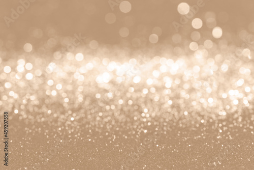 Bokeh defocused gold abstract christmas style