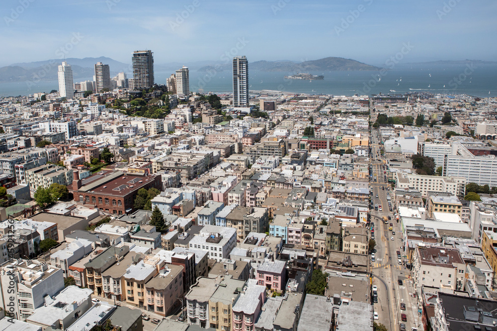 San Francisco, USA, May 2009. View of the city of San Francisco, California, United States of America. 