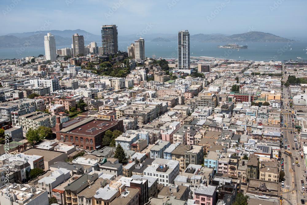 San Francisco, USA, May 2009. View of the city of San Francisco, California, United States of America. 