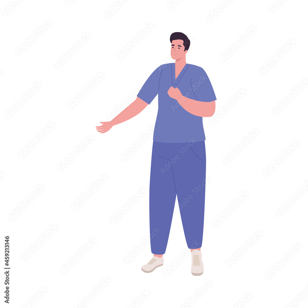 male nurse standing