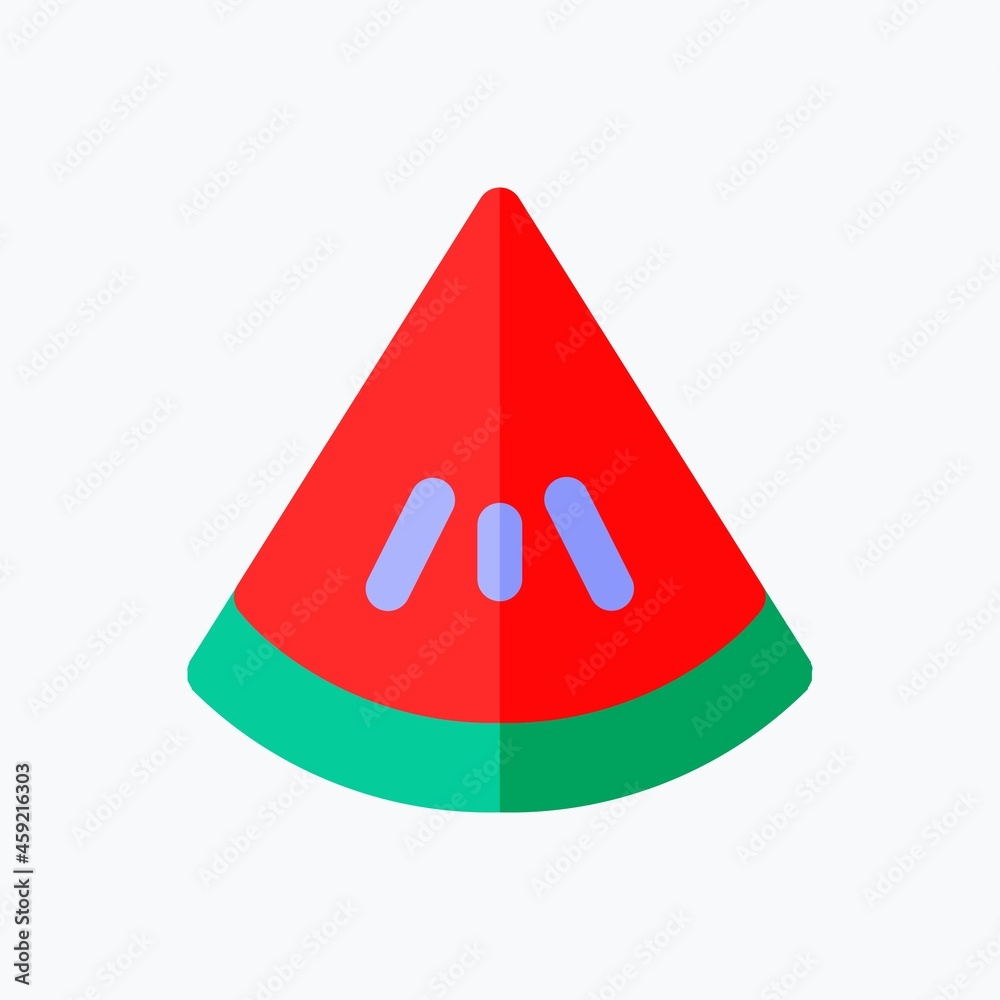 Watermelon Icon. Food and Equipment Icon. Perfect for website mobile app presentation and any other projects. Icon design flat style Watermelon Icon. Food and Equipment Icon. Perfect for website mobile app presentation and any other projects. Icon design flat style