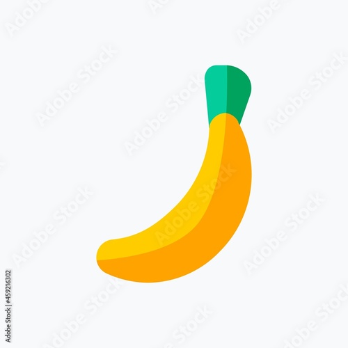 Banana Icon. Food and Equipment Icon. Perfect for website mobile app presentation and any other projects. Icon design flat style