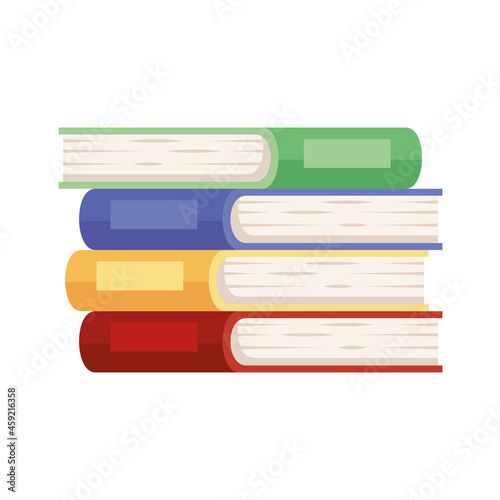 text books pile