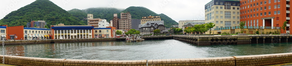 Obraz premium Moji retro town, in Fukuoka, Kitakyushu, Japan - 北九州 福岡 門司港の街並み