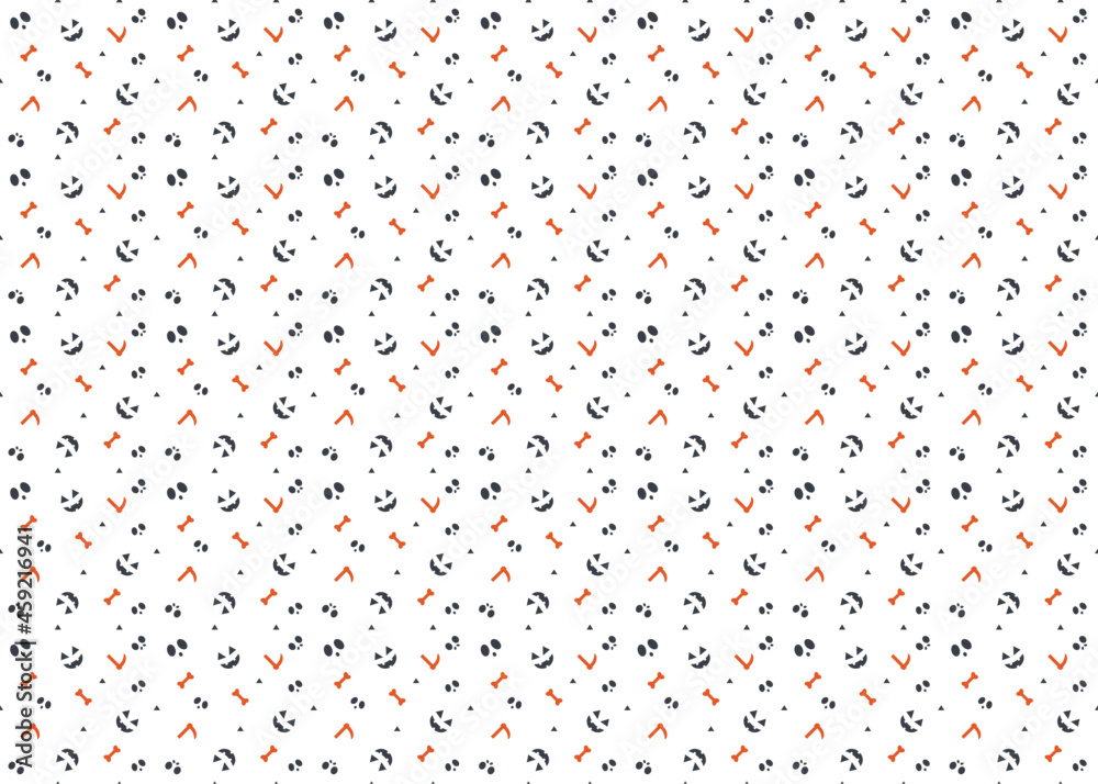 symbol of death vector Halloween theme seamless pattern ep17