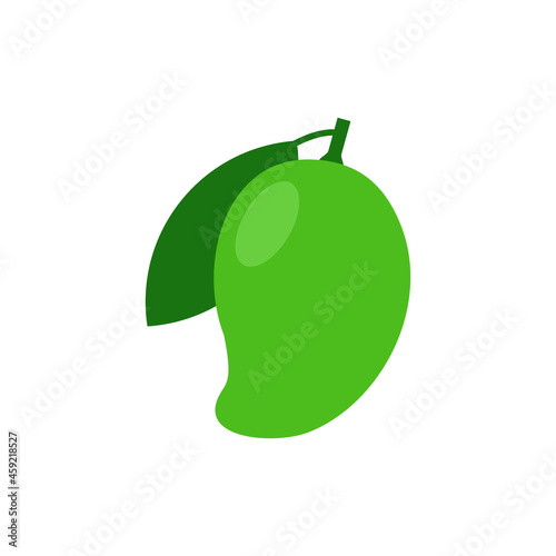 Green Mango vector illustration isolated on white background