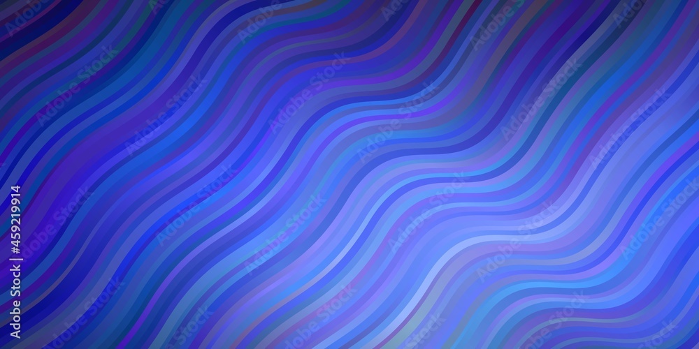 Obraz premium Dark BLUE vector layout with circular arc. Colorful geometric sample with gradient curves. Pattern for websites, landing pages.