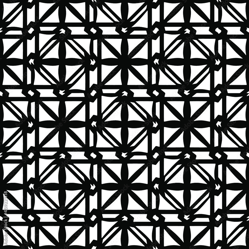  floral pattern background.Repeating geometric pattern from striped elements. Black pattern. 