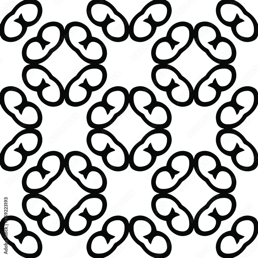 floral pattern background.Repeating geometric pattern from striped elements. Black pattern. floral pattern background.Repeating geometric pattern from striped elements. Black pattern.