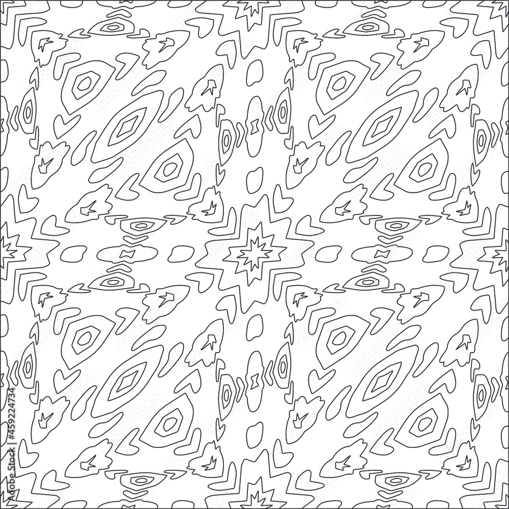 floral pattern background.Repeating geometric pattern from striped elements. Black pattern. floral pattern background.Repeating geometric pattern from striped elements. Black pattern.