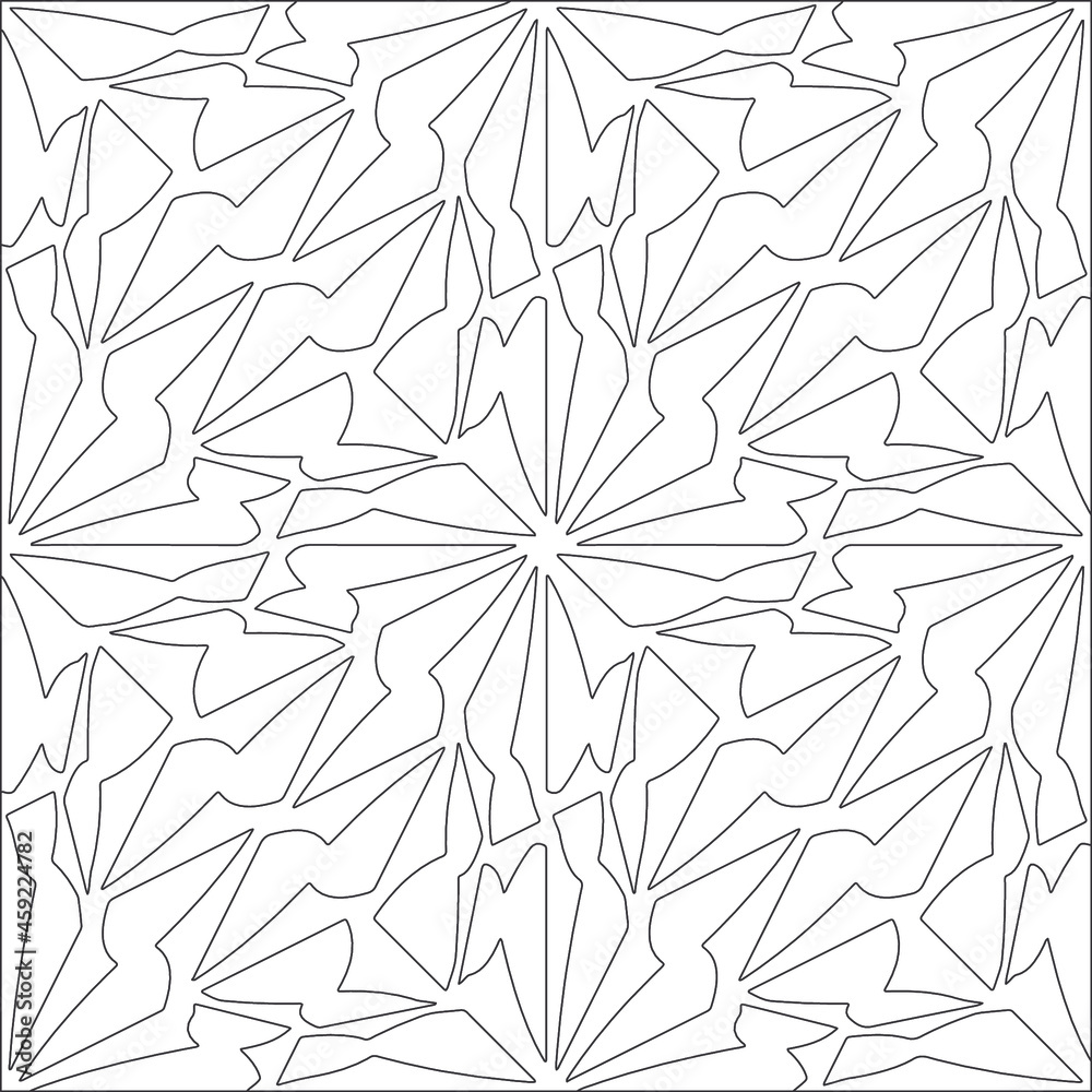 floral pattern background.Repeating geometric pattern from striped elements. Black pattern. floral pattern background.Repeating geometric pattern from striped elements. Black pattern.
