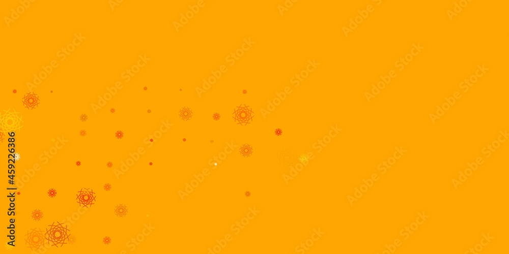 Light Orange vector background with random forms.
