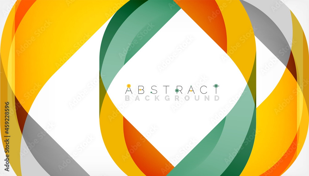 Abstract square shape with overlapping waves, minimal geometric background. Vector Illustration For Wallpaper, Banner, Background, Landing Page Abstract square shape with overlapping waves, minimal geometric background. Vector Illustration For Wallpaper, Banner, Background, Landing Page