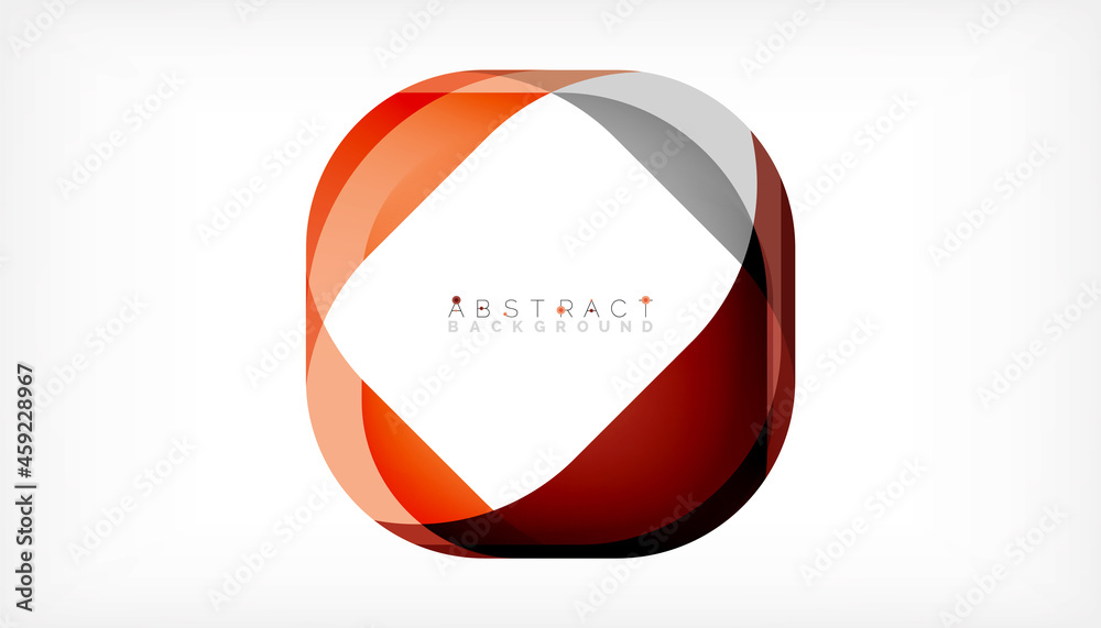Abstract square shape with overlapping waves, minimal geometric background. Vector Illustration For Wallpaper, Banner, Background, Landing Page Abstract square shape with overlapping waves, minimal geometric background. Vector Illustration For Wallpaper, Banner, Background, Landing Page
