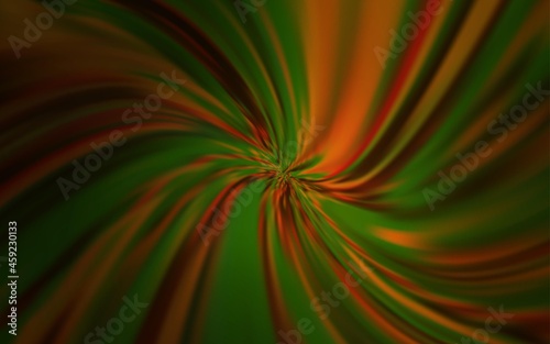 Dark Orange vector colorful blur backdrop.