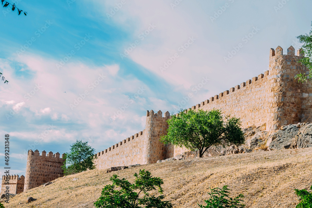 wall or tower of Avila, Spain, Europe