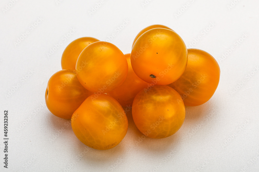 Fresh yellow cherry tomato heap Fresh yellow cherry tomato heap