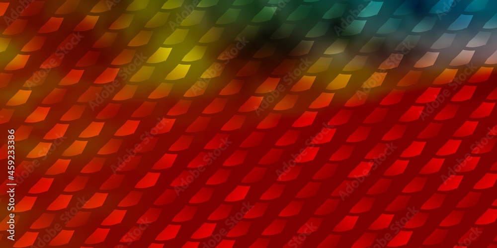 Fototapeta premium Light Multicolor vector backdrop with rectangles.