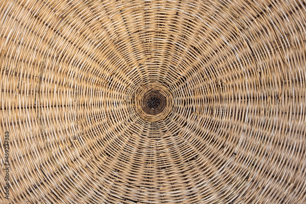 Fototapeta premium straw umbrella texture background, front view