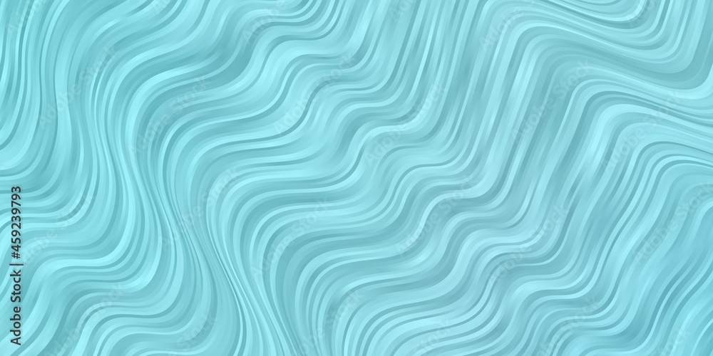 Light BLUE vector background with curves.