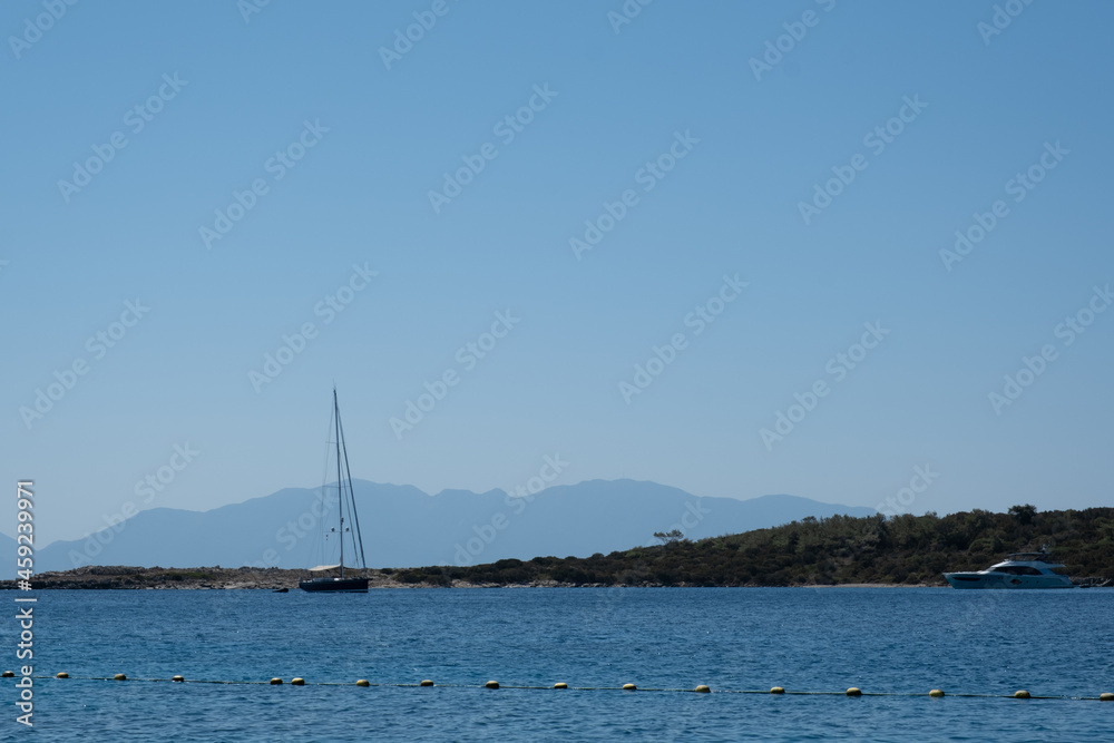 background of sailing boat on the sea background of sailing boat on the sea
