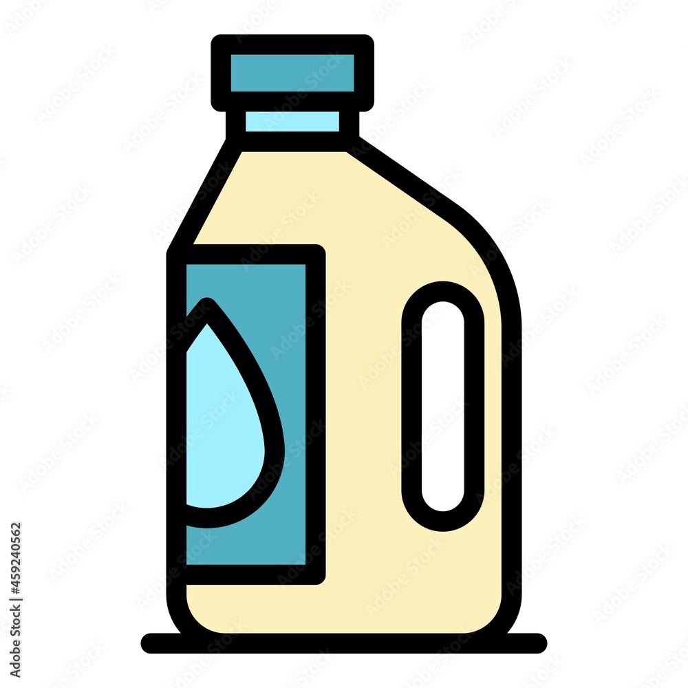 Car oil canister icon. Outline car oil canister vector icon color flat isolated Car oil canister icon. Outline car oil canister vector icon color flat isolated
