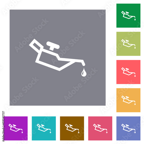 Oiler square flat icons