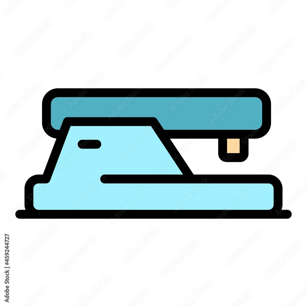 Office stapler icon. Outline office stapler vector icon color flat isolated Office stapler icon. Outline office stapler vector icon color flat isolated