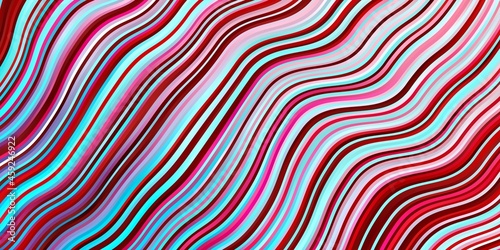 Light Blue, Red vector template with wry lines.