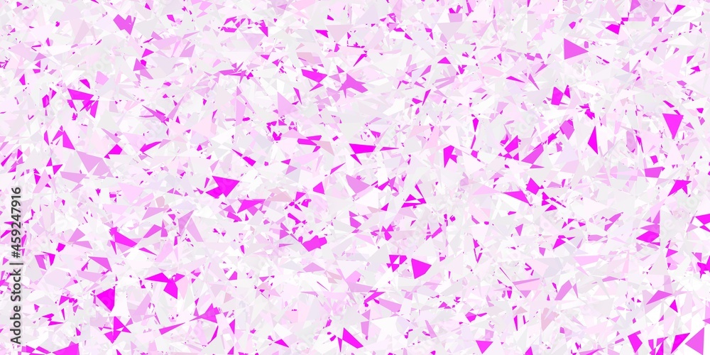 Light purple, pink vector texture with random triangles. Light purple, pink vector texture with random triangles.
