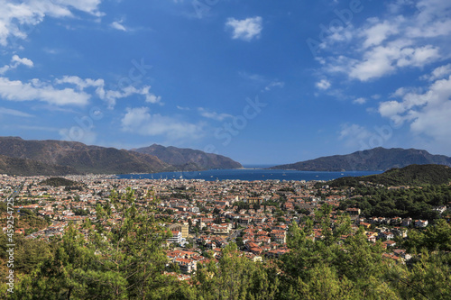 Marmaris city view from Marmaris - Datça road