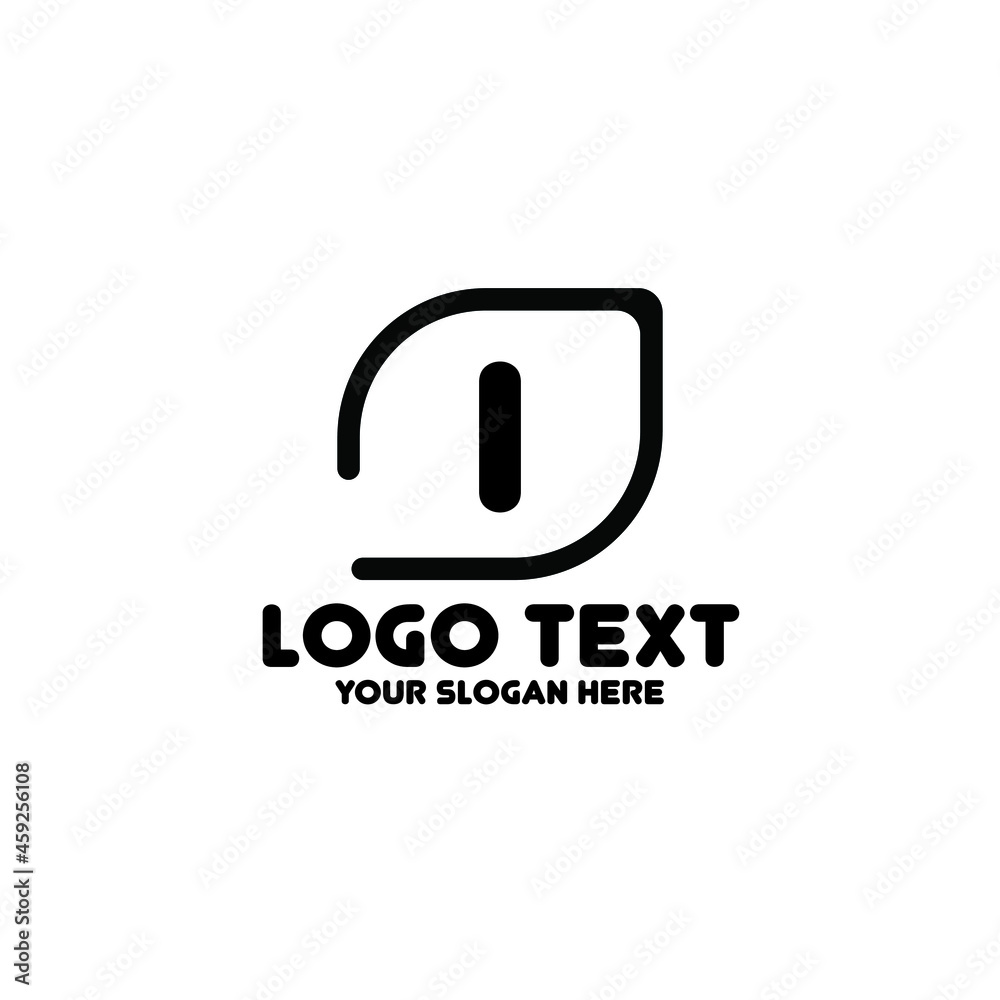 Unique logo design letter I on black background, Logo Design I Letter Unique logo design letter I on black background, Logo Design I Letter