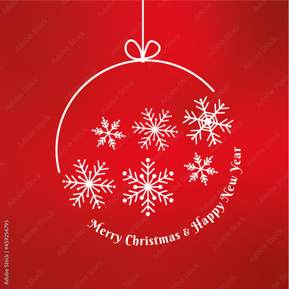 Christmas simple design for card greeting banner with Merry Christmas text Christmas simple design for card greeting banner with Merry Christmas text