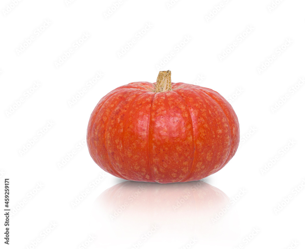Orange ripe pumpkin, isolated on a white background. Orange ripe pumpkin, isolated on a white background.