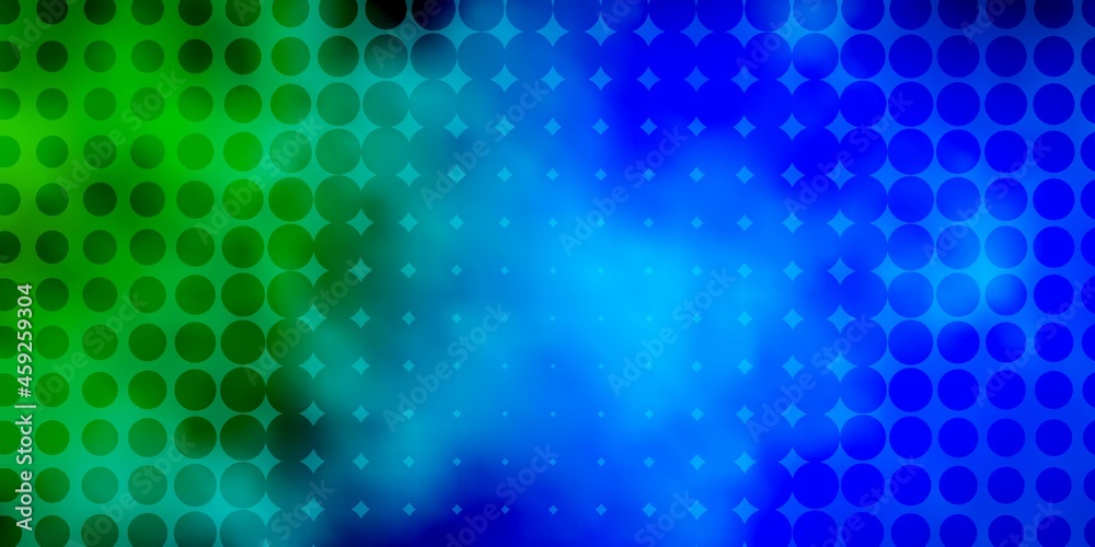 Light Blue, Red vector texture with circles.