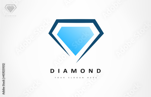 diamond logo vector gemstone design