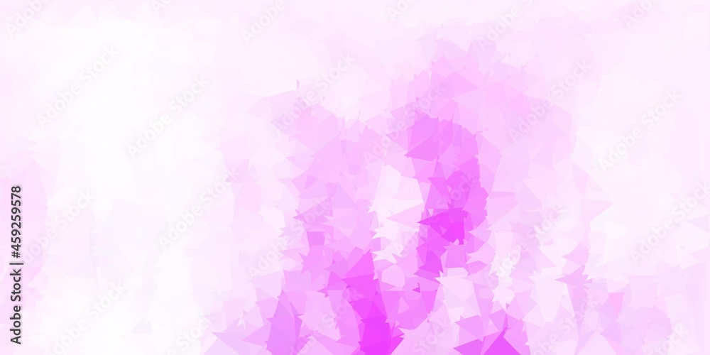 Light purple vector abstract triangle texture.