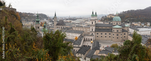 View over Salzburg center, Austria