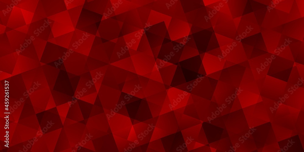 Light Red vector texture with poly style with cubes.