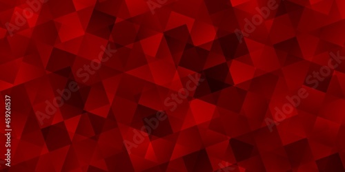 Light Red vector texture with poly style with cubes.