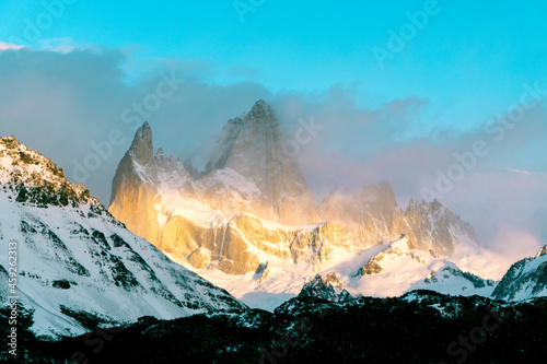Mount Fitzroy is a mountain in the Andes Mountains in the Patagonia region of Chile, Argentina. It is 3,375 m above sea level. It forms part of the World Heritage-listed Los Glaciares National Park.